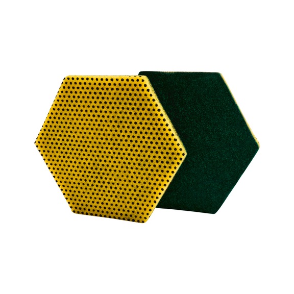 3M Scotch-Brite (TM) Handpad 2-in-1 green/yellow 147x127 mm 15 pieces 7100206773 - Cloth, sponge, rag, fleece (other)
