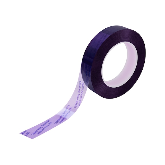 3M Anodizing masking tape 8985L Purple 610 mm x 66 m 7100211808 - Polyester adhesive tape