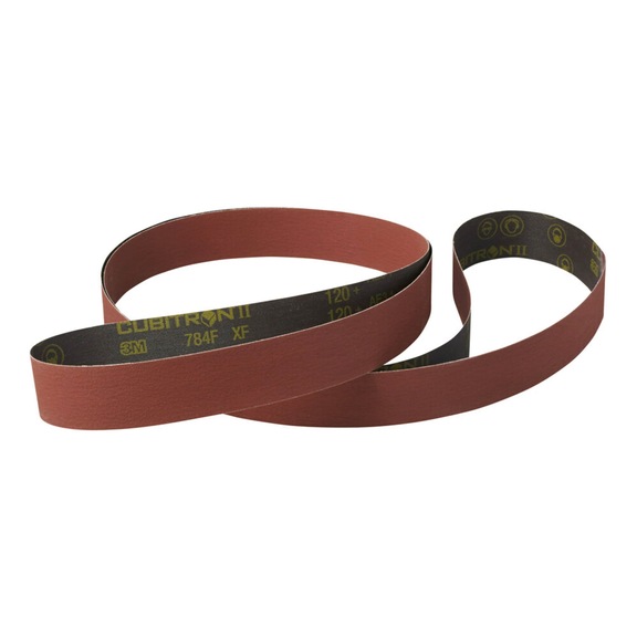 3M Cubitron (TM) fabric abrasive belt 784F 10 mm x 330 mm 80+ 7100219053 - Fabric sanding belt