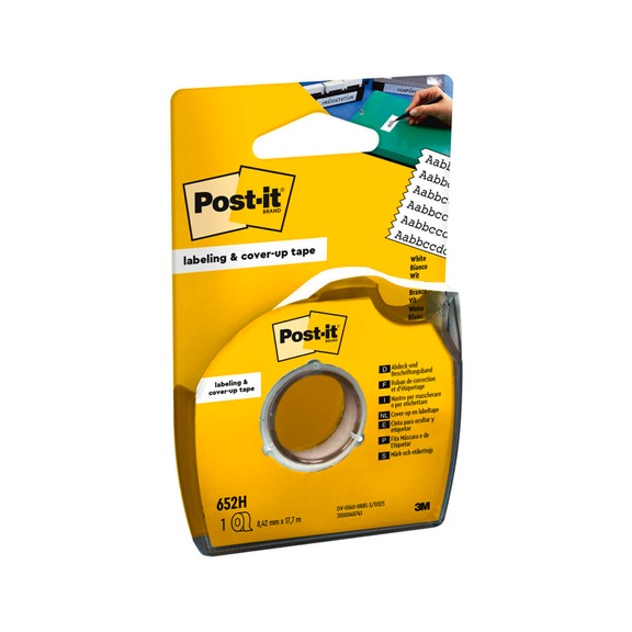 3M Post-it (R) masking and labeling tape 8.4 mm x 17.7 m white 7100222075 - Adhesive film
