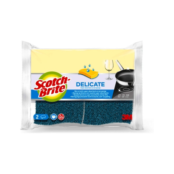 3M Scotch-Brite (R) natural fiber cleaning sponge 2 pieces 7100241651 - Cloth, sponge, rag, fleece (other)
