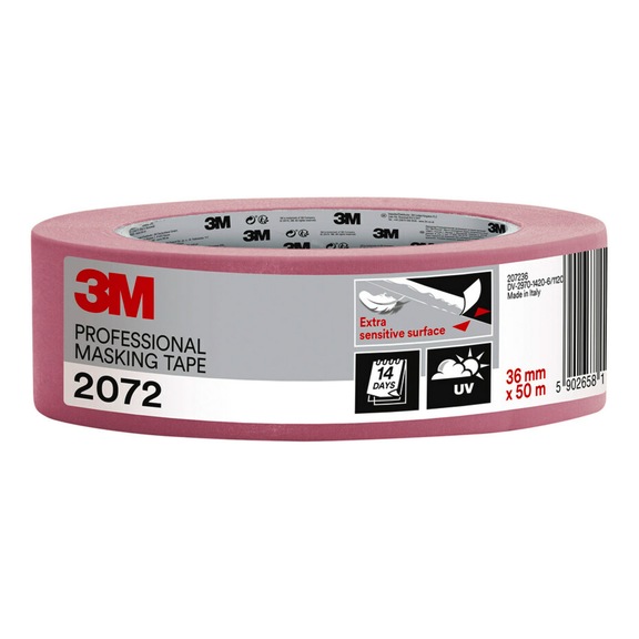 3M Painter's masking tape 2072 pink 36 mm x 50 m 7100247736 - Paper tape