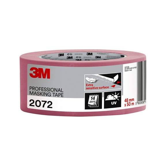 3M Painter's masking tape 2072 pink 48 mm x 50 m 7100247737 - Paper tape
