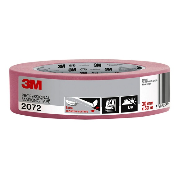 3M Painter's masking tape 2072 pink 30 mm x 50 m 7100248162 - Paper tape