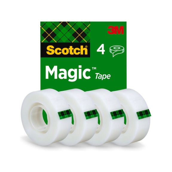 3M Scotch (R) Magic (TM) Invisible Adhesive Tape 19 mm x 33 m 4 rolls 7100255737 - Adhesive film