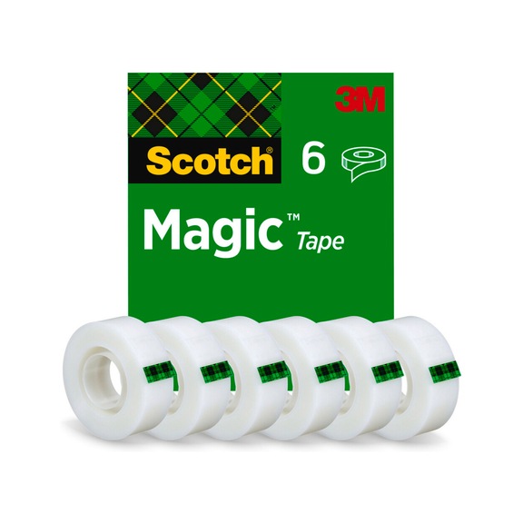 3M Scotch (R) Magic (TM) Invisible Adhesive Tape 19 mm x 33 m 6 pieces 7100256078 - Adhesive film