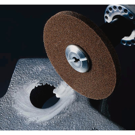 3M Scotch-Brite (TM) compact washer XL-UW 152 mm x 12.7 mm x 12.7 mm 7100256505 - Abrasive made from bonded abrasive with bore or thread