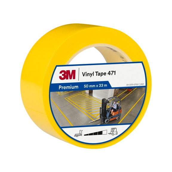 3M soft PVC adhesive tape 471 red 19 mm x 33 m 0.14 mm 7100260283 - PVC adhesive tape