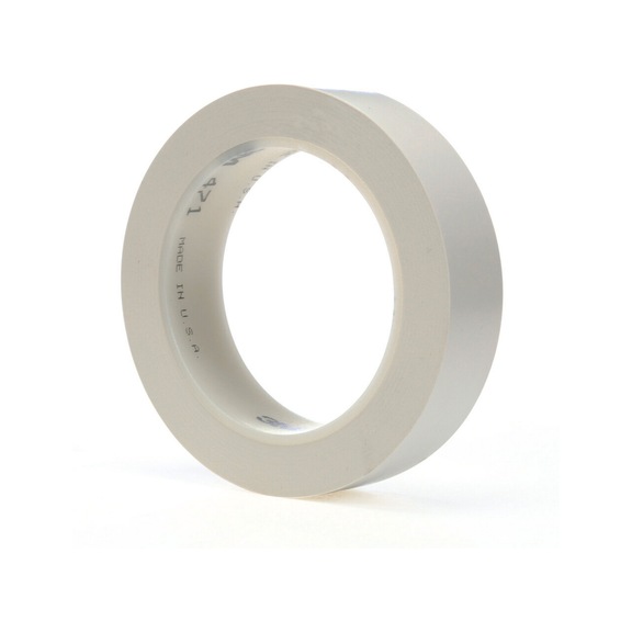 3M Soft PVC Adhesive Tape 471 White 19 mm x 33 m 0.14 mm 7100260855 - PVC adhesive tape