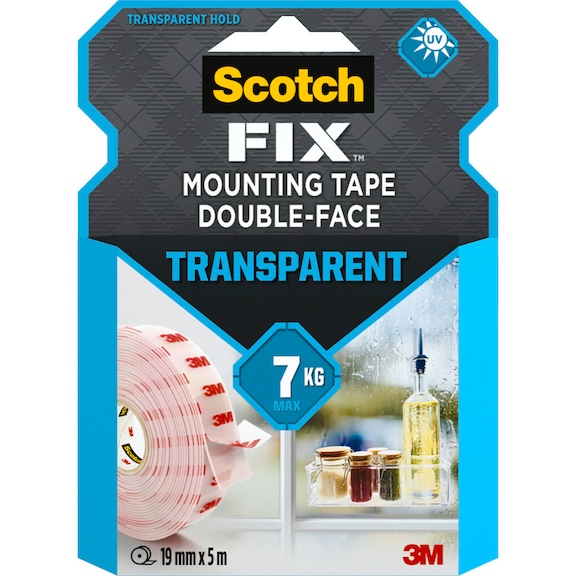 3M Scotch-Fix (TM) Transparent mounting tape 4910C-1950-P 19 mm x 5 m 7100261814 - Mounting tape