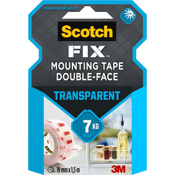 3M Scotch-Fix (TM) mounting tape 4910C-1915-P 19 mm x 1.5 m 7100261816 - Mounting tape