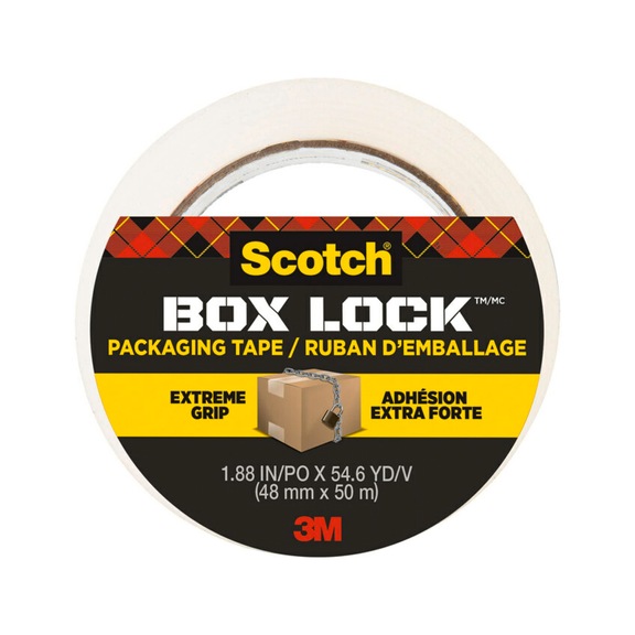 3M Scotch (R) Box Lock (TM) Packaging Tape 3950 48 mm x 50 m 7100263253 - Packaging tape