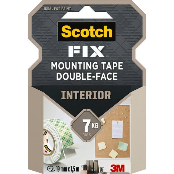 3M Scotch-Fix (TM) interior mounting tape 4496G-1915-P 19 mm x 1.5 m 7100263303 - Mounting tape