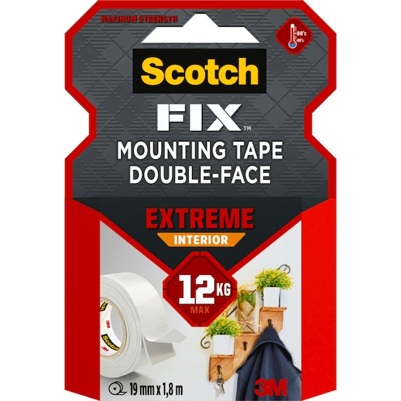 3M Scotch-Fix (TM) interior mounting tape PGS05-1918-P 19 mm x 1.8 m 7100263859 - Mounting tape