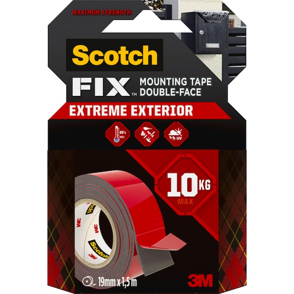 3M Scotch-Fix (TM) external mounting tape PT1100-1915-MR 19 mm x 1.5 m 7100272682 - Mounting tape