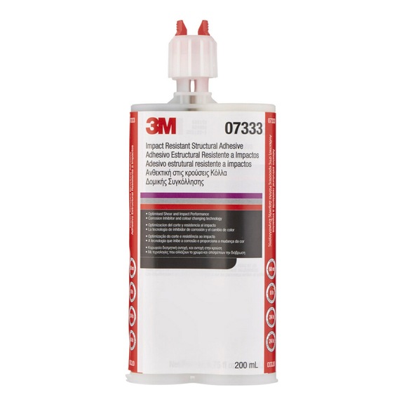 3M Strukturklebstoff 200ml mit 2 D&uuml;sen 1 Pinsel Purple/Silber 07333 7100273723 - Epoxyddharzklebstoff