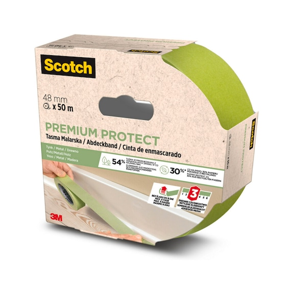 3M Scotch (R) Premium Protect painter's masking tape 48 mm x 50 m 7100289243 - Paper tape