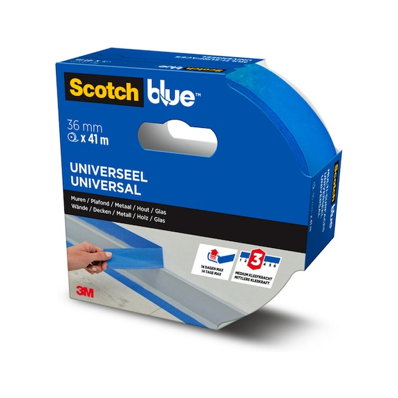 3M ScotchBlue (TM) Painter's masking tape "Multi-Surface" 36 mm x 41 m 7100289884 - Paper tape