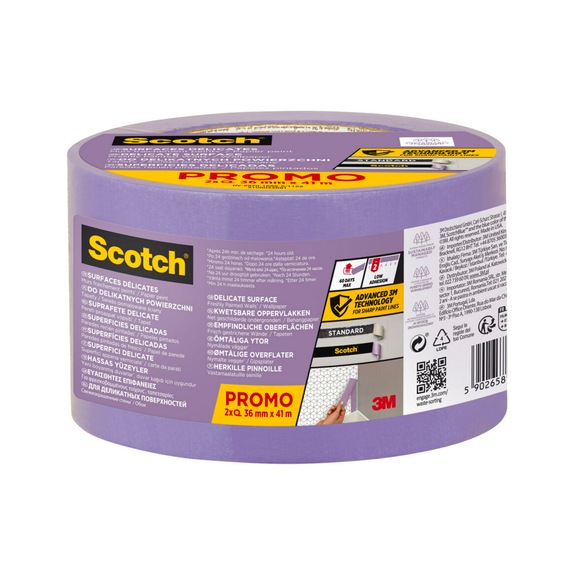 3M Scotch (R) Painter's masking tape 36 mm x 41 m 2 rolls 7100289930 - Paper tape