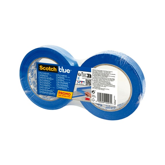 3M ScotchBlue (TM) painter's masking tape 24 mm x 41 m 2 rolls 7100289931 - Paper tape
