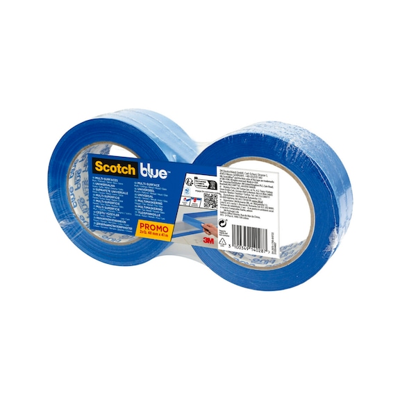 3M ScotchBlue (TM) painter's masking tape 48 mm x 41 m 2 rolls 7100289934 - Paper tape