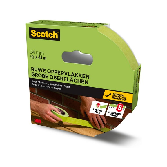 3M Scotch (R) Painter's masking tape for rough surfaces 24 mm x 41 m 7100290018 - Paper tape