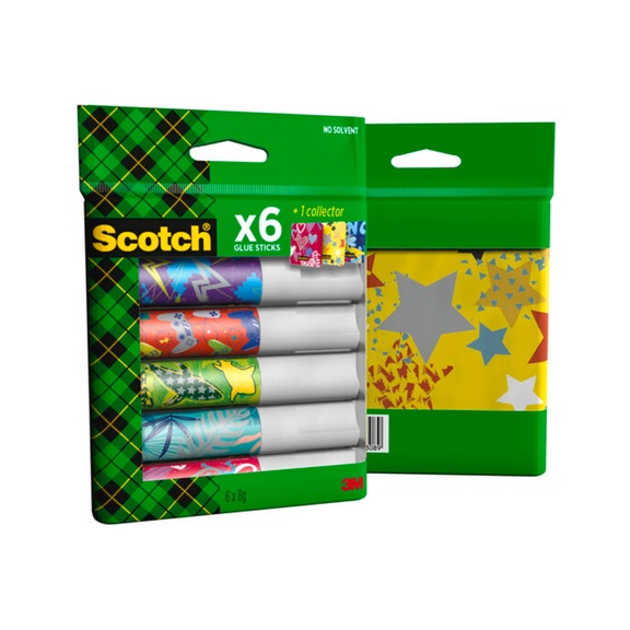 3M Scotch (R) permanent glue stick 8 g 6 sticks + 1 tin collector's box 7100310858 - Adhesive (technical, other)