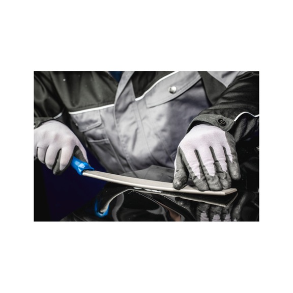 PFERD Karosseriefeile mit Angel, gebogen ballig Flachstumpf 350mm Hieb 1, grob - Karosseriefeile