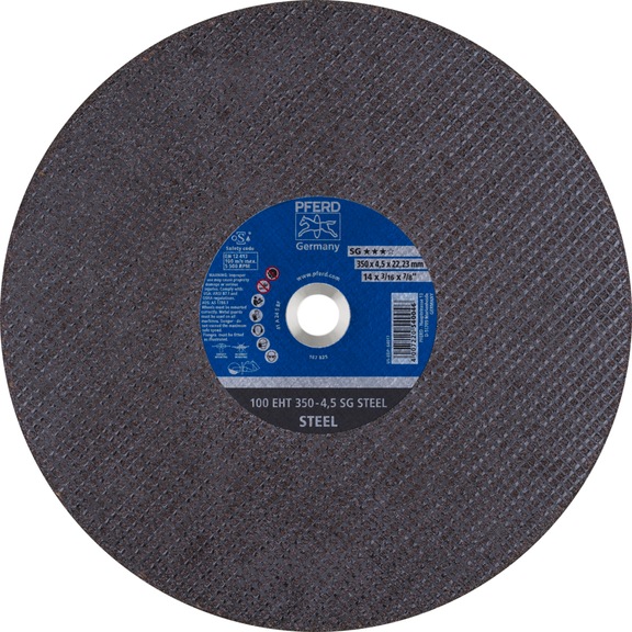 PFERD Trennscheibe Trennschleifer EHT 350x4,5x22,23 mm SG STEEL 100 m/s - Trennschleifscheibe