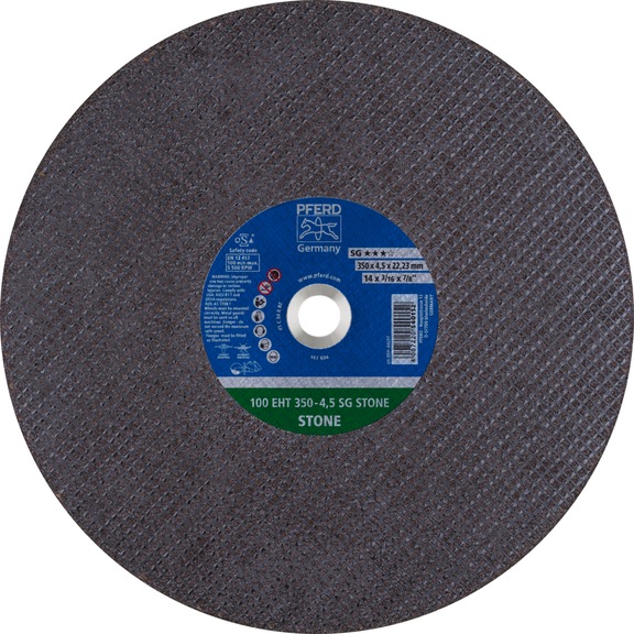 PFERD Trennscheibe Trennschleifer EHT 350x4,5x22,23 mm SG STONE 100 m/s - Trennschleifscheibe