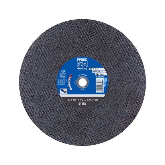 PFERD Schienentrennscheibe T 350x3,8x25,4 mm Linie SG RAIL für Eisenbahnschienen - Trennschleifscheibe