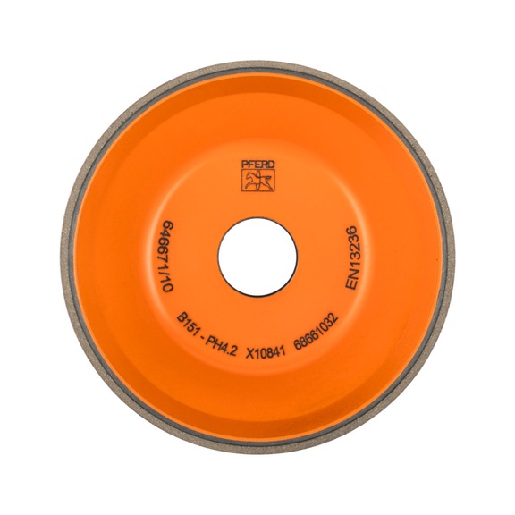PFERD CBN grinding wheel synthetic resin 11V9 PH 100mm B151 medium dry grinding - Grinding tool with diamond or boron nitride with bore