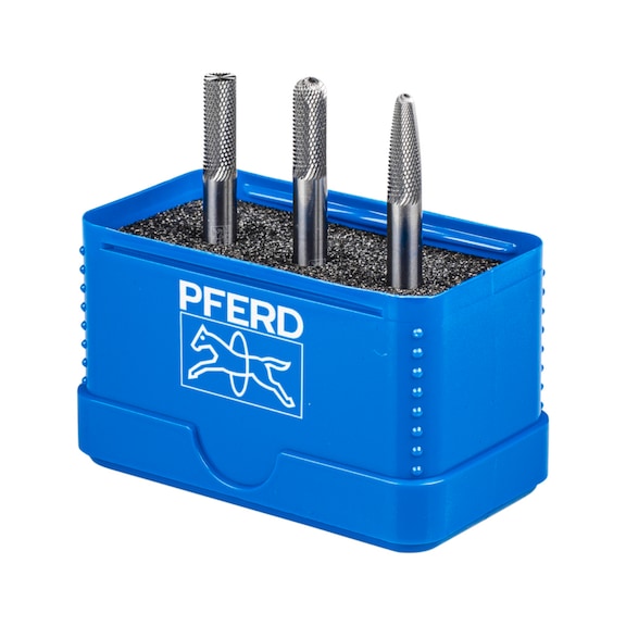 PFERD carbide high-performance small burr set MICRO 3-piece diameter 6mm - Burr set