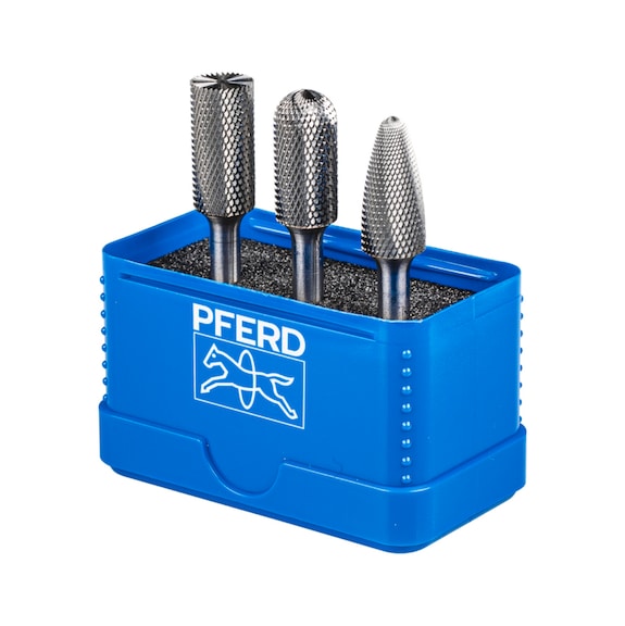 PFERD carbide high-performance small burr set MICRO 3-piece diameter 12mm - Burr set