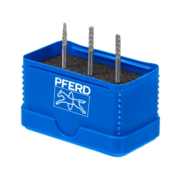 PFERD carbide burr set ALLROUND 3-piece diameter 6mm coarse 1403 - Rotor milling cutter