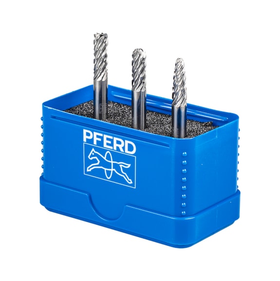 PFERD Hartmetall Frässtift Set ALLROUND 3-teilig Durchmesser 6mm Schaft 6mm - Rotorfräser