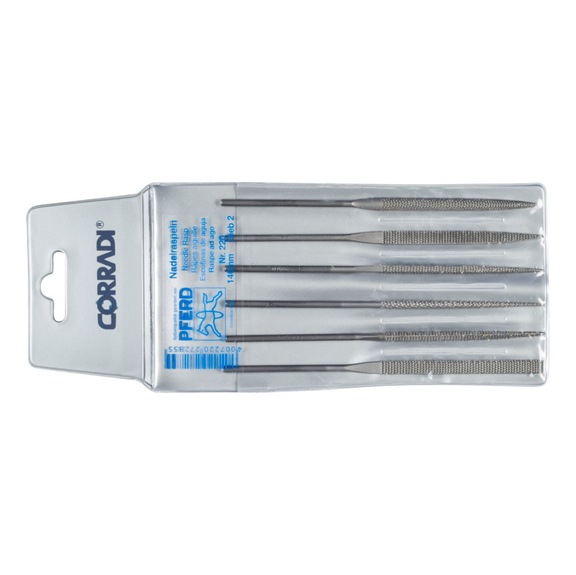 PFERD needle rasp set 6-piece in plastic bag 140mm Swiss cut 2 wood - File, rasp, plane (other)