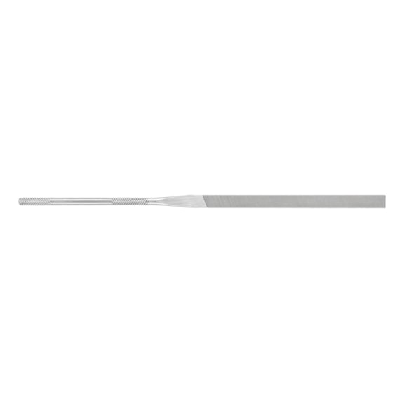Precision needle file, flat end, 140 mm, Swiss cut 1, medium - Needle file