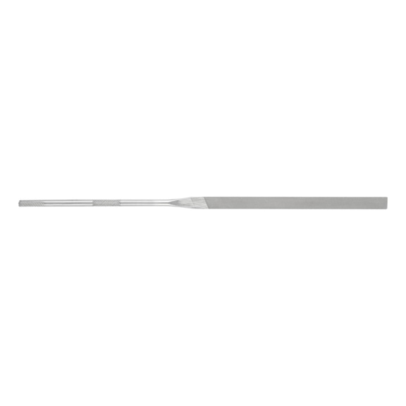 Precision needle file, flat end, 180 mm, Swiss cut 1, medium - Needle file