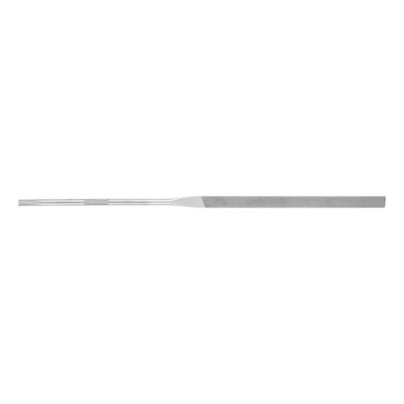 Precision needle file, flat end, 200 mm, Swiss cut 1, medium - Needle file