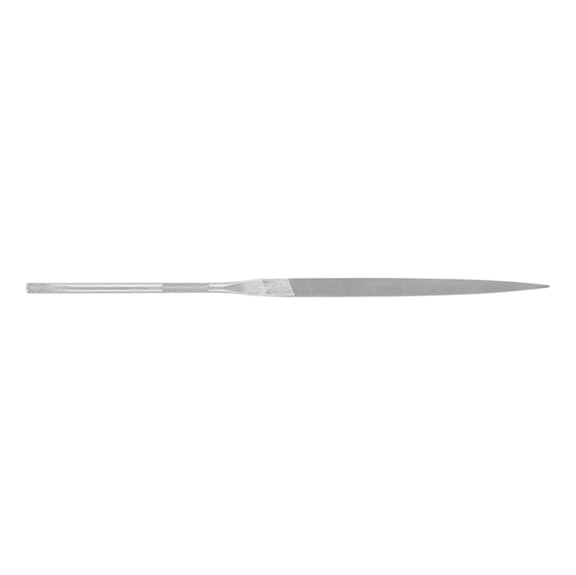 Precision needle file, flat tip, 140 mm, Swiss cut 0, coarse - Needle file