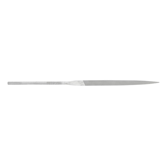 Precision needle file, flat tip, 140 mm, Swiss cut 1, medium - Needle file