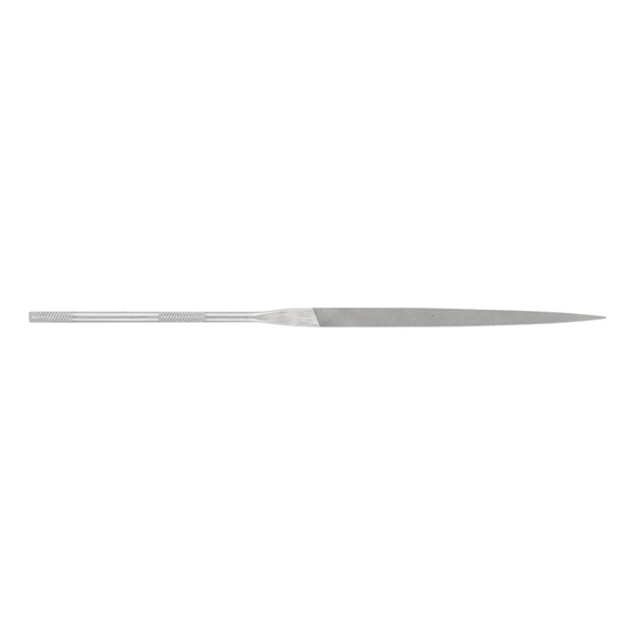 Precision needle file, flat tip, 160 mm, Swiss cut 1, medium - Needle file