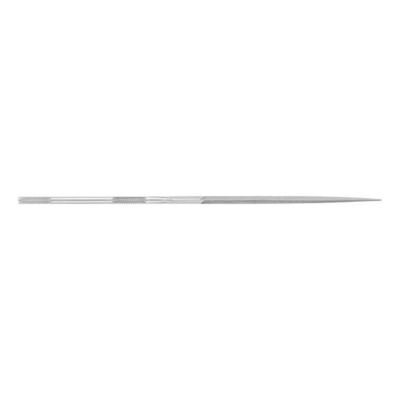 Precision needle file, triangular, 140 mm, Swiss cut 1, medium - Needle file