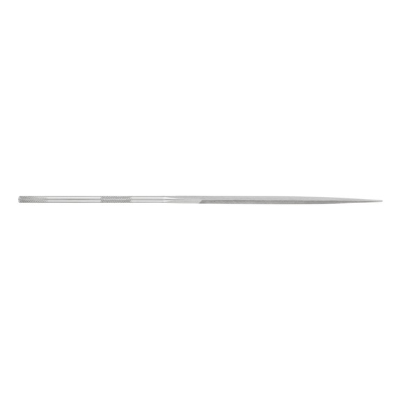 Precision needle file, triangular, 160 mm, Swiss cut 1, medium - Needle file