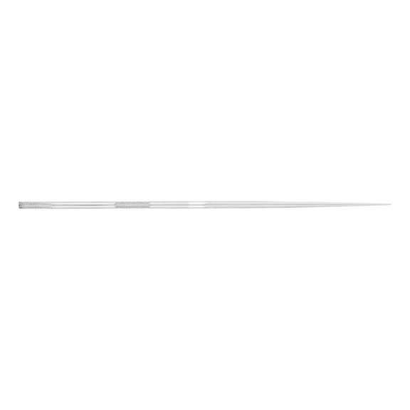 Precision needle file, round, 140 mm, Swiss cut 4, very fine - Needle file