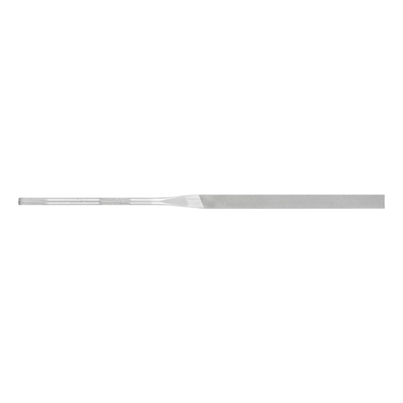 Precision needle file, flat end, round edge, 160 mm, Swiss cut 2 - Needle file