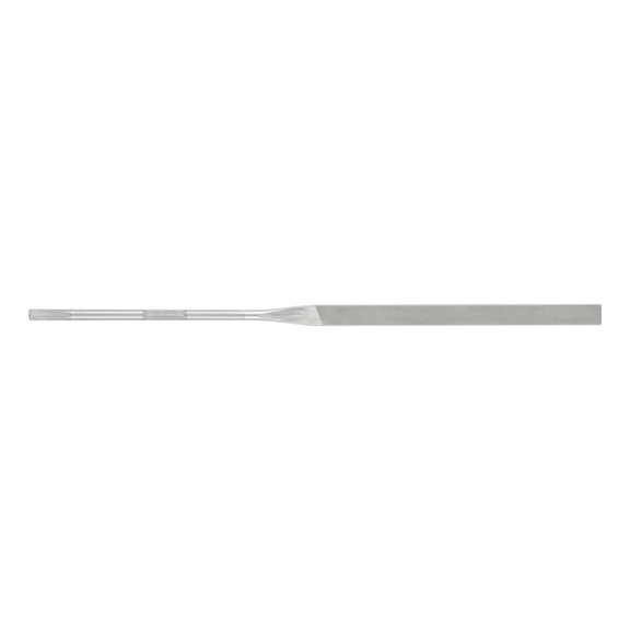 Precision needle file, flat end, round edge, 180 mm, Swiss cut 0, coarse - Needle file