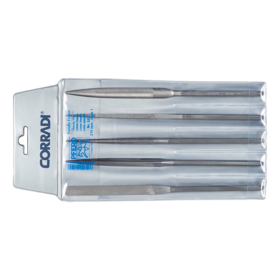 PFERD Präzisions-Handy-Feilenset Set 5-teilig 215 mm Schweizer Hieb 1 mittel - Feile, Raspel, Hobel (Sonstiges)