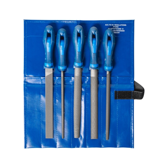 PFERD workshop file/rasp set 5-piece pocket 200mm for rough machining WR - Workshop file
